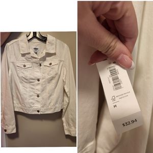 White denim jacket